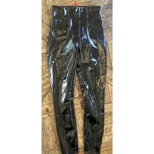 SPANX Faux Patent Leather Leggings Size SM
